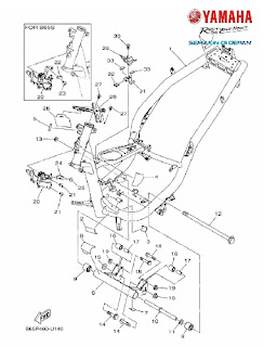 Rangka Yamaha Aerox 155