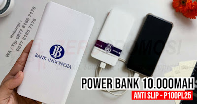Barang Promosi Power Bank 10.000mAh, P100PL25, Power Bank Arden