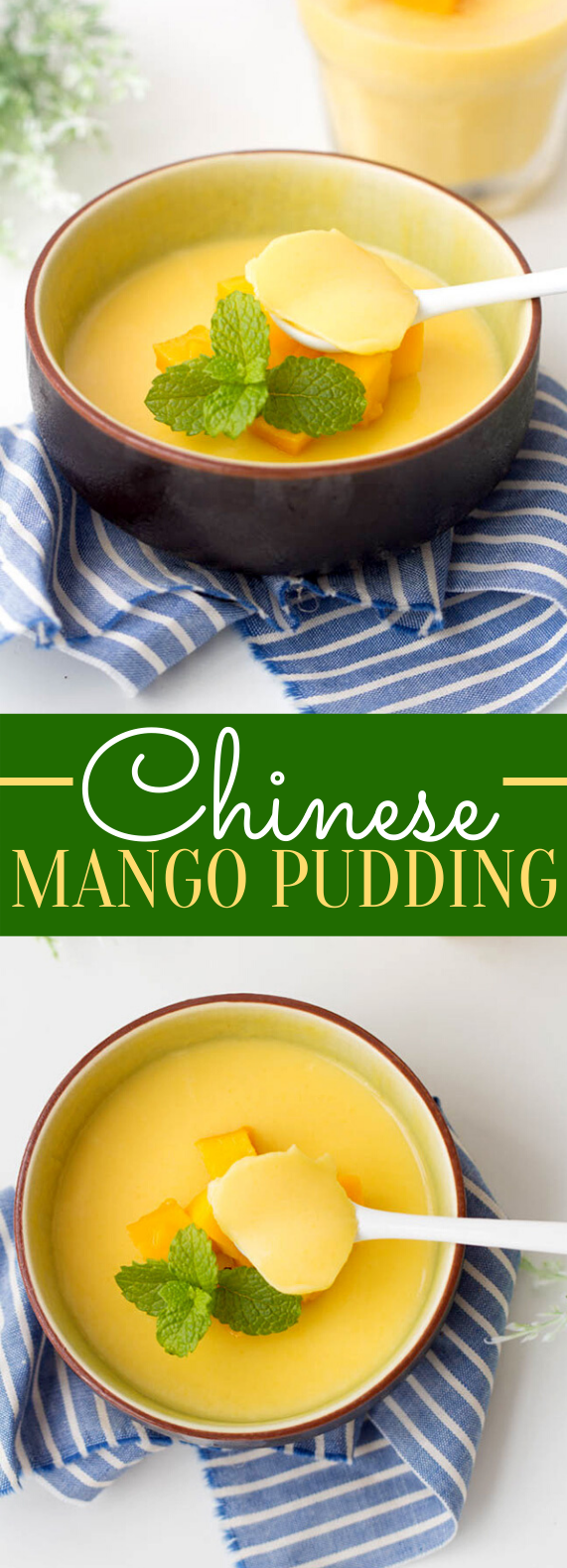 Chinese Mango Pudding #desserts #sweets