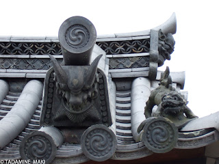 Decoration of roof tiles, Horyuji Temple