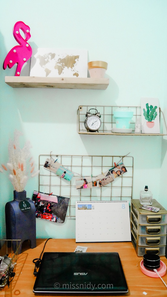 make over kamar hijau mint