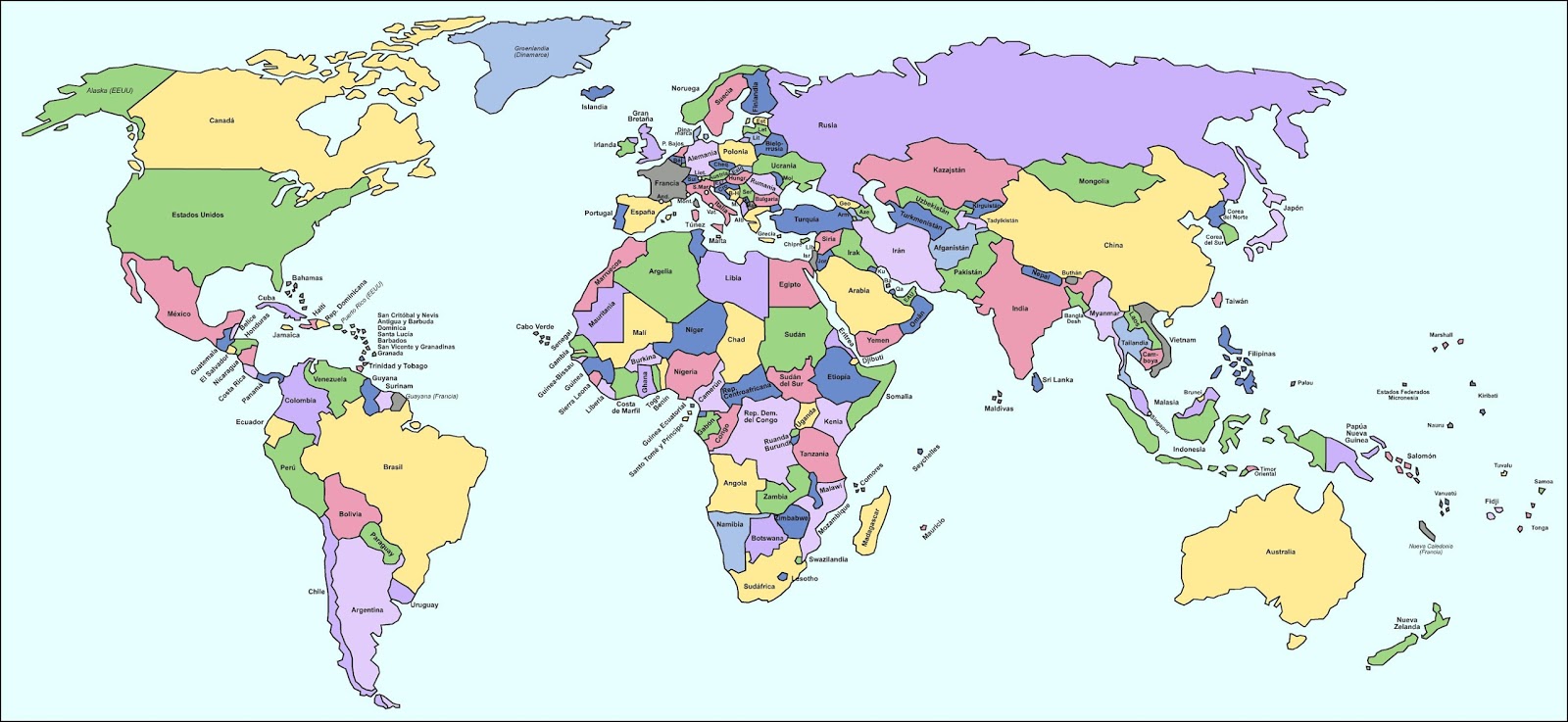 Atlas Geográfico: El mundo