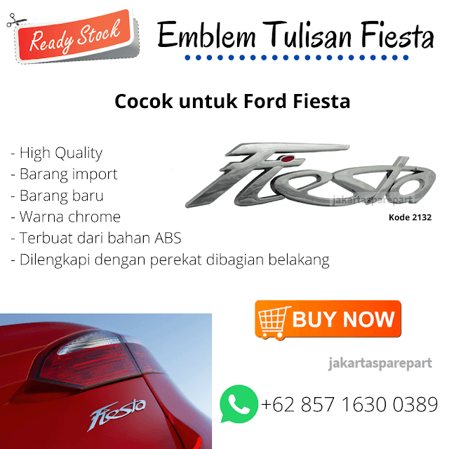 Emblem Tulisan Fiesta untuk Ford