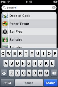 Use the iPod Touch search to find elusive or hidden apps or music with ease