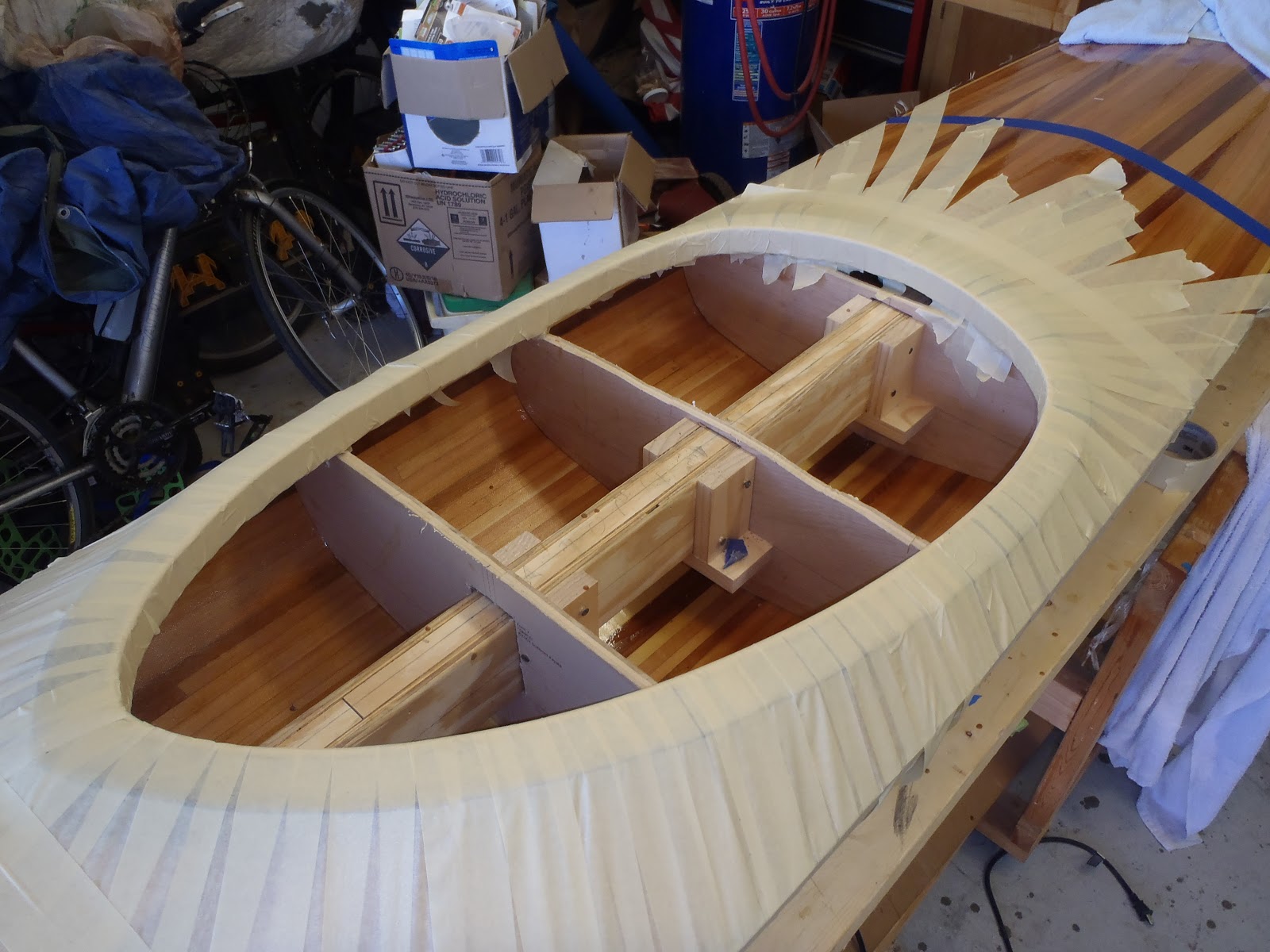 Guillemot "Simple Design" Kayak Build: Building the carbon 
