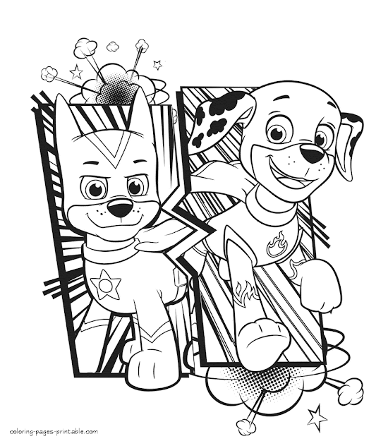 Paw Patrol Coloring Book Pages
