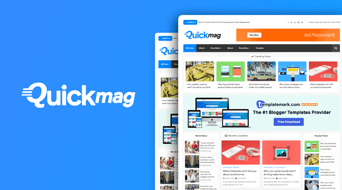 Quick Mag Responsive Blogger Template