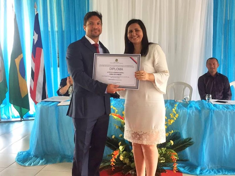 Mulher no poder - Prefeita Eudina de Bernardo do Mearim foi diplomada hoje!