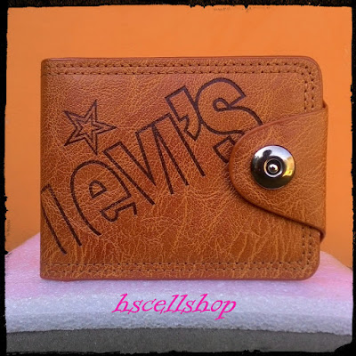 Dompet Pendek Pria Import Branded levi's Murah bukan Kulit Asli DKS745-7