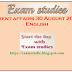 Current affairs 30 August 2022 in English