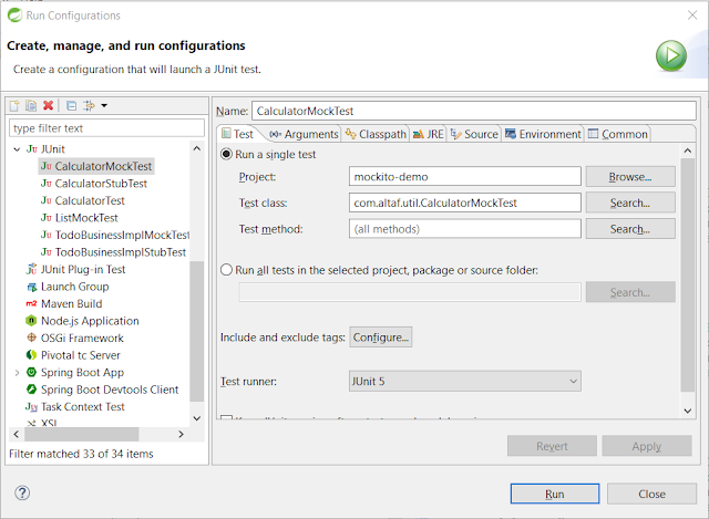 Run Configurations