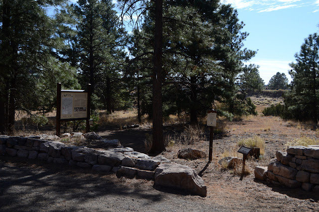 sign at the start of the trail area