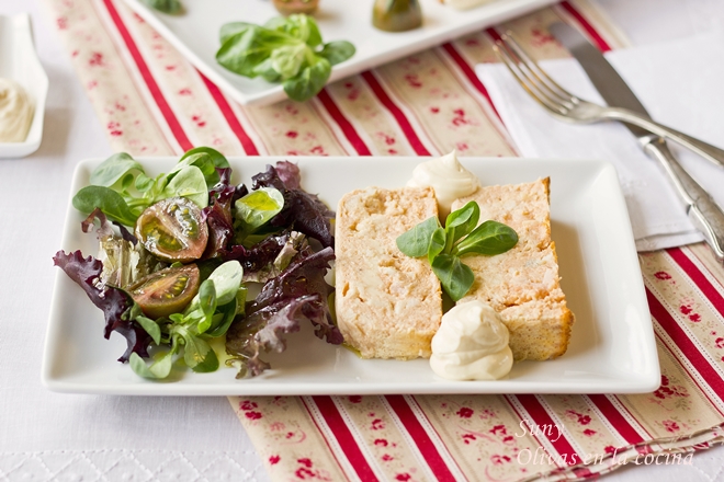 Pastel de merluza y gambas