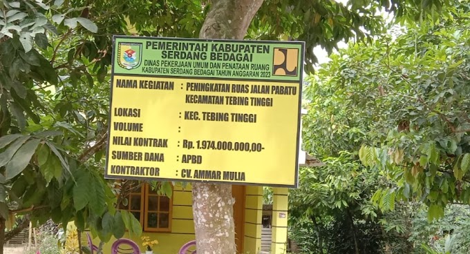 Baru Mulai Kerja Peningkatan Ruas Jalan Dusun 1 Desa Naga Kesiangan, Sudah dikritik namun salah tujuan.