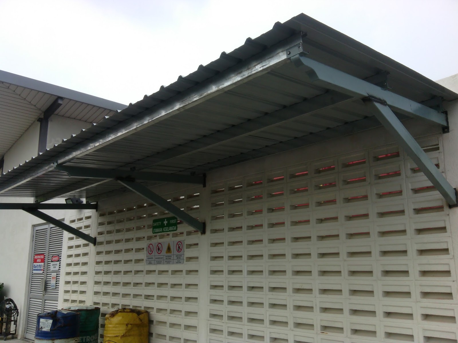 AWNING PAGOLA DAN GRILL SEPANG CCGT MEMASANG SET AWNING METAL