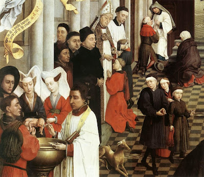 Seven Sacraments Altarpiece by Belgian Renaissance Painter Rogier van der Weyden