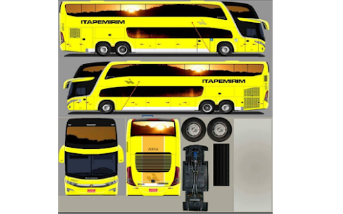 Kumpulan Mentahan dan Stiker Livery Bus Simulator Indonesia