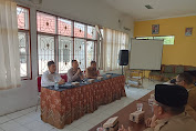 Rapat Minggon Kecamatan dan Sosialisasi PPDB Online Dihadiri Kapolsek Rawamerta