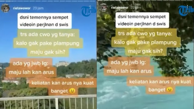 Beredar Video Diduga Teman Emmiril Rekam Sungai Aare sebelum Eril Hilang Terseret Arus