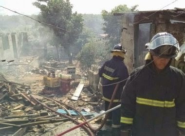 Barra do Choça: Fábrica clandestina de fogos de artifício pega fogo