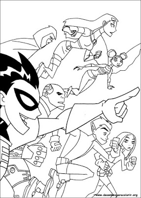 Desenhos para Colorir dos Jovens Titans – Teen Titans