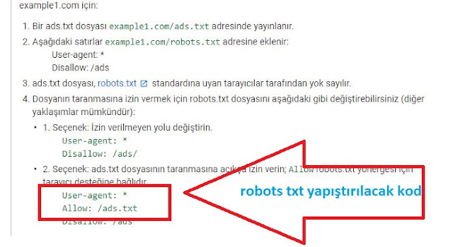 robot txt ekleme