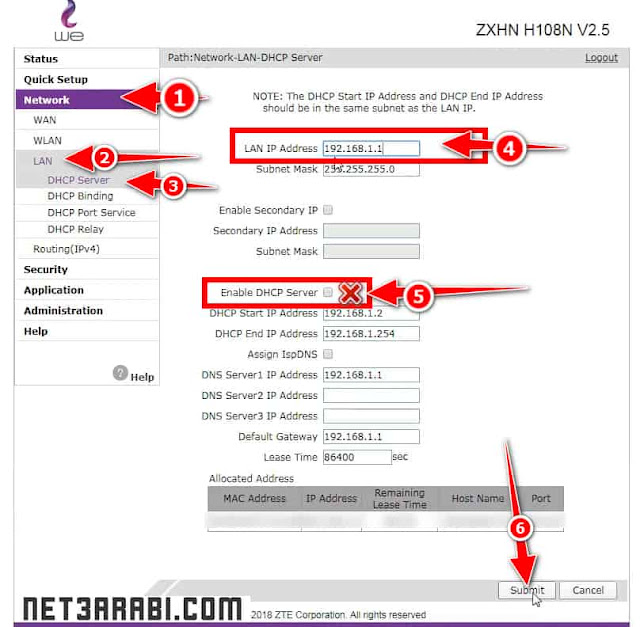 طريقة تحويل راوتر We الى Access Point