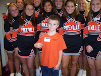 Jake enjoyed Pikeville College cheerleaders before the UK game; but he really wanted to go back to the UK Basketball museum