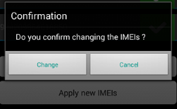 tweaking Imei