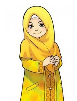 Gambar Kartun Muslimah yang Imut dan Cantik - Si Gambar