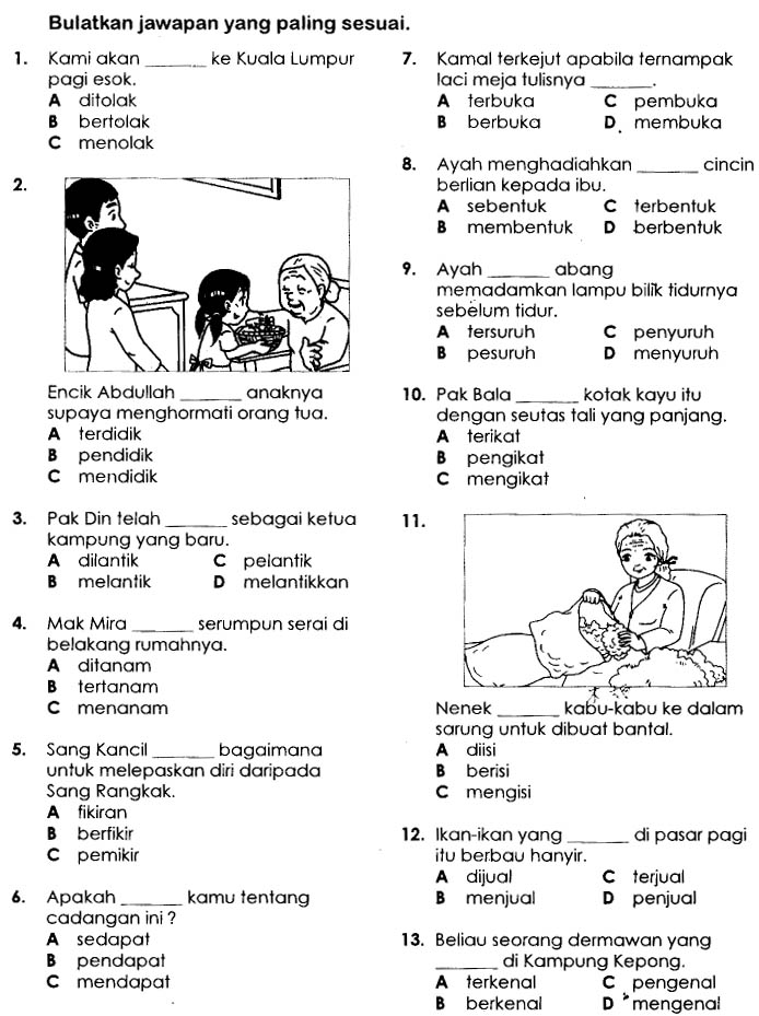 Marilah Belajar Bahasa Malaysia: Latihan