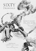 Curating60 Drawings Exhibition, Bankley Gallery, 18th June 2012 (drawings flyer front)