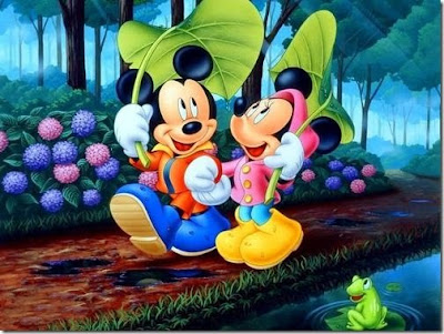 Mickey Minnie Romance Cards