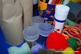 Glitter shakers less mess and can be used more independently 