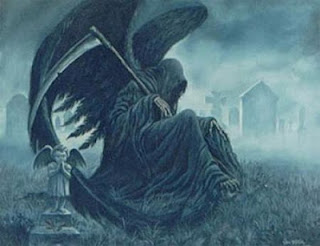 Angel of Death / Grim Reaper wearing the famous black cloak