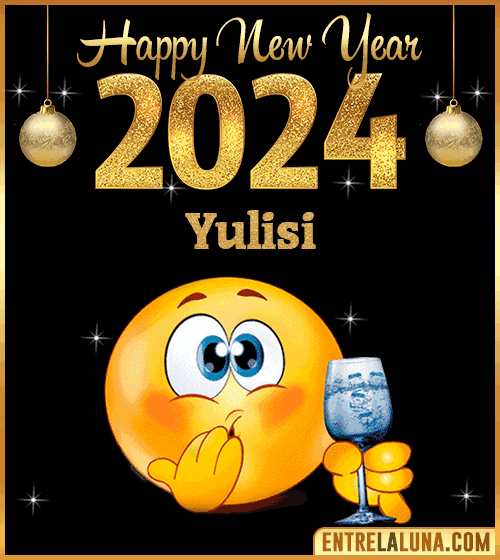 Gif wishes Happy New Year 2024 animated Yulisi