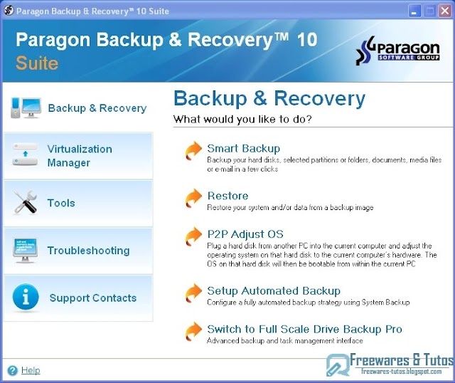 Offre promotionnelle : Paragon Backup & Recovery 10 Suite gratuit !