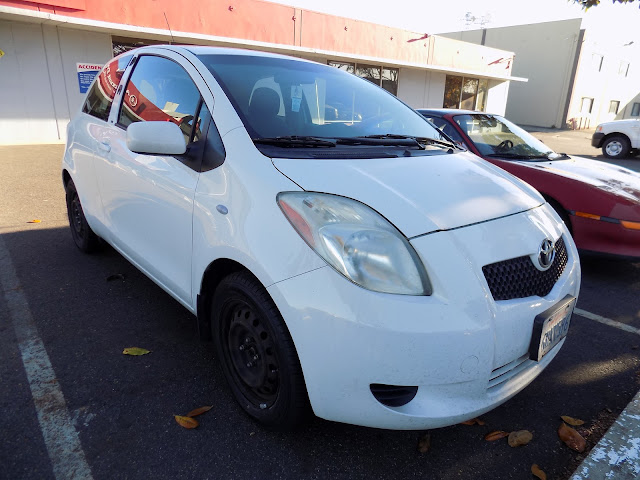 2008 Toyota Yaris-Before work done at Almost Everything Autobody