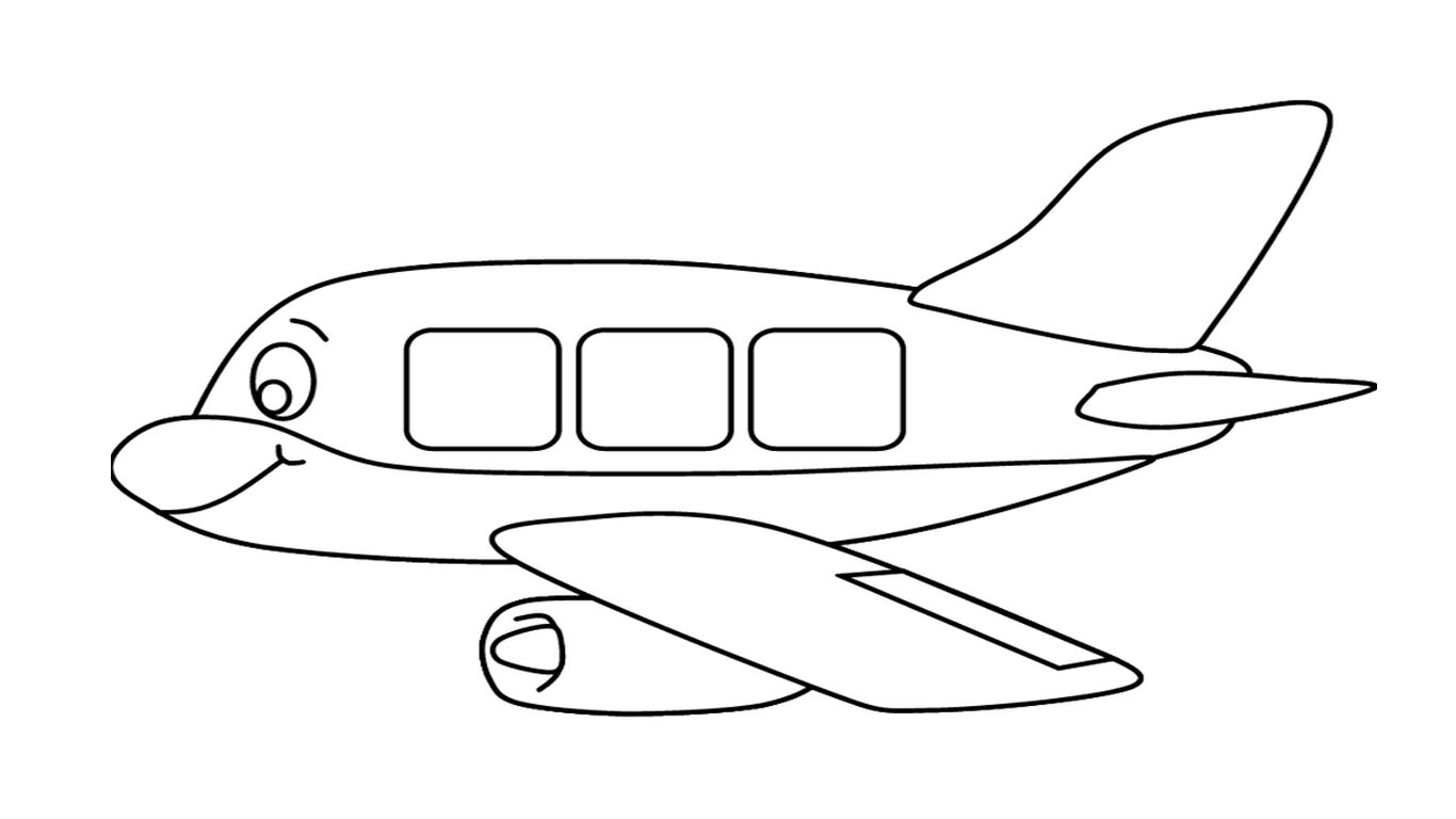 Contoh Gambar  Kartun Pesawat Bestkartun
