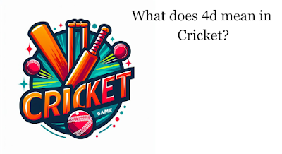 What does 4D mean in cricket