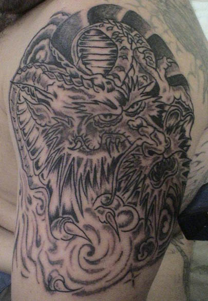 New Tattoos Trend Asian Dragon Arm Tattoo