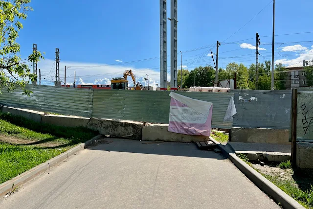 Гостиничный проезд, пешеходный переход через пути Савёловского направления Московской железной дороги (бывшая трасса Сусоколовского шоссе)