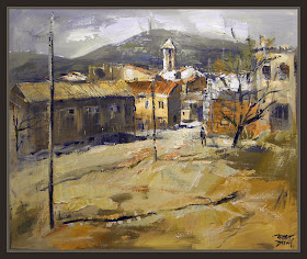 MAESTRAT-MAESTRAZGO-TIRIG-PINTURAS-PAISAJES-CUADROS-PINTOR-ERNEST DESCALS-