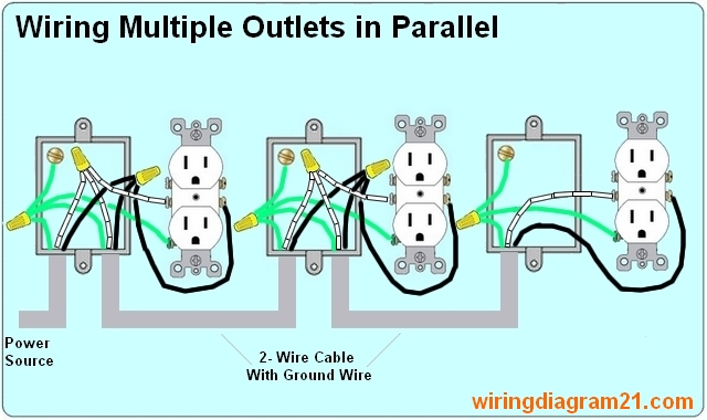 how to wire Multiple Outlet In Parall   el electrical Wiring Diagram