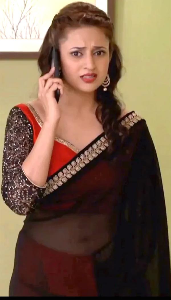 divyanka tripathi sheer saree indian tv actress