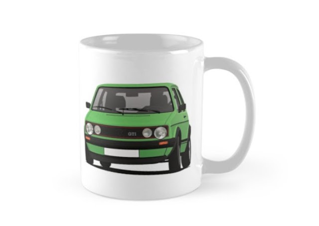 VW Golf GTI - coffee mug - white