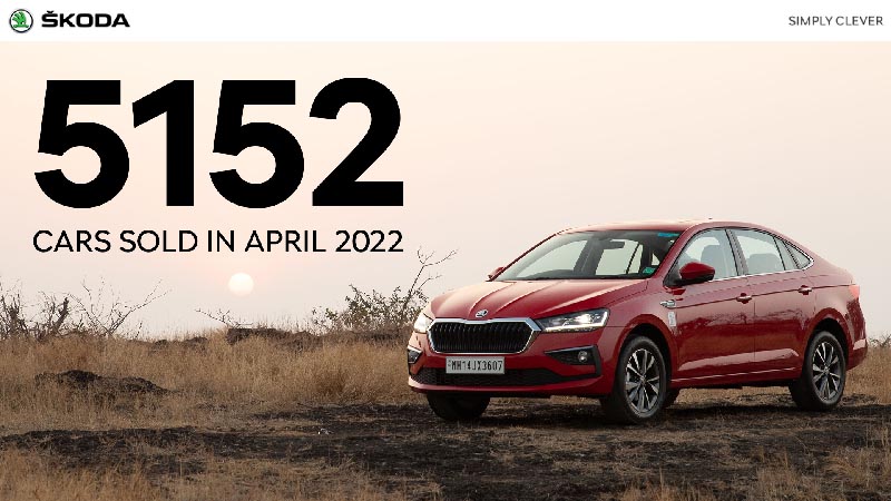 ŠKODA AUTO India Hit Another High by Selling 5,152 Units in the Month of April