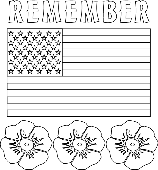 memorial day printables and coloring pages lets celebrate