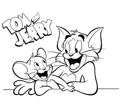 Tom e Jerry – Desenhos para Colorir – Tom and Jerry