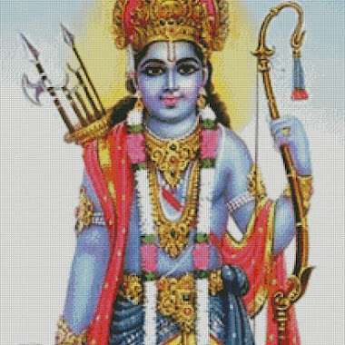 Rama cross stitch pattern 